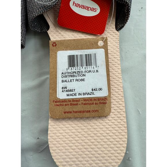 Havaianas You St. Tropez Shine Sandals Multicolor Size 6 New Summer women's - Picture 4 of 5